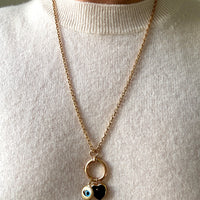 14k Gold Antique English Large Bolt Clasp - Excellent for your Pendants/Charms