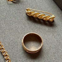 1937 Vintage Twist Brooch in 18k Gold by GD&Co – 1.6 inch