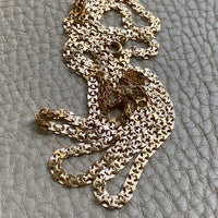 1982 Swedish Lacey 18k Gold I-link necklace - 31.5 inch length