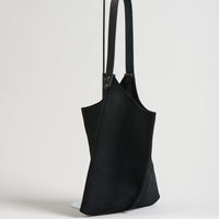 Wedge leather bag - Various colors - 13inch size