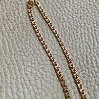Vintage 1950s Double-link necklace - Solid 18k gold - 18 inch length