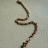 1962 Swedish Vintage 18k Gold Biker Link Bracelet 4.8mm width - 7.5 inch length