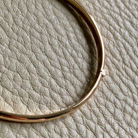 1978 Swedish vintage SOLID 18k gold hinged bangle 18.2g - Size 6 7/8