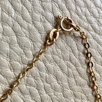 Vintage Italian cable link gold chain necklace - 23 inches of 18k gold