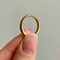 1950s Swedish vintage 18k gold band ring - size 7