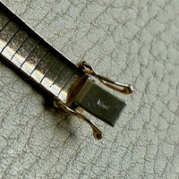 Italian Vintage High Polish Omega Link Bracelet in 14k Gold - 7 inch length