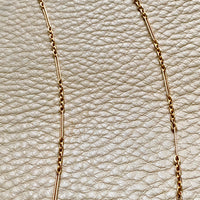 1971 Trombone link necklace in 18k gold - 24.5 inch length - Swedish vintage