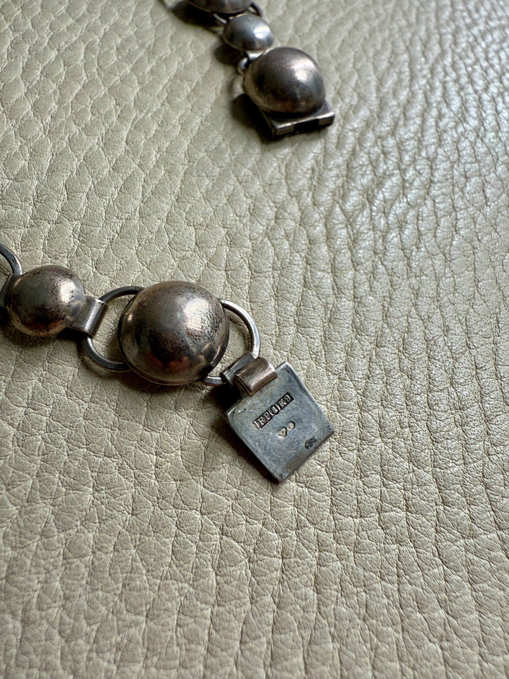 1960 Silver Bubble Link Bracelet by Pinco Forening - 7.3 inch length