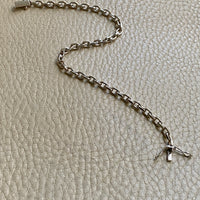 Bent Larsen 14k White Gold Biker Link bracelet - 7.8 inch length