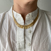 14k gold vintage 1967 Finnish cleopatra link necklace 16.5 inch length