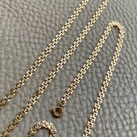 1982 Swedish Lacey 18k Gold I-link necklace - 31.5 inch length