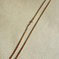 STUNNING Vintage Virola Link Necklace 18k Gold – 22.5 Inch Length