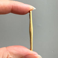 18k Gold Swedish Brooch Safety Pin- 1.2 inch length