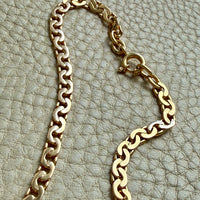 STUNNING Vintage Virola Link Necklace 18k Gold – 22.5 Inch Length