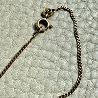 Vintage Italian Balestra 18k gold 1.3mm curb link necklace - 15.4 inch length