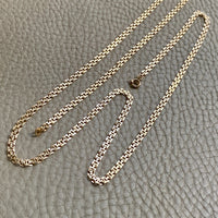 1982 Swedish Lacey 18k Gold I-link necklace - 31.5 inch length