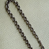 QUITE A ROLO! Chubby 91 gram Silver Rolo Link Necklace with - 19.9 inch length