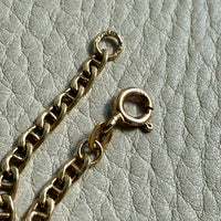 1960s era 18k Gold Vintage Mariner Link Chain Necklace - 20 inch length