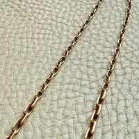 Vintage Swedish 18k Gold Graduated Elongated Link Necklace – 16.5 Inch Length