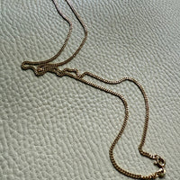 Danish Vintage 14k Gold Curb Link Chain Necklace - Excellent long length 23.75 inch length