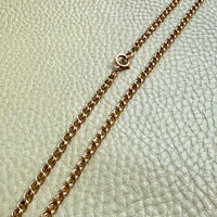 Vintage Swedish 18k Gold Spiral Link Chain Necklace – 17.25 Inch Length