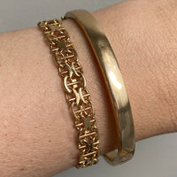 1961 X-link variation 18k gold bracelet - Vintage Swedish - 7 inch length