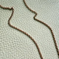 Foxtail Link Chain Necklace in 18k Solid Gold - 25.75 inch length