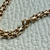1960s era Graduated Star Link Necklace in 18k gold - 18 inch length