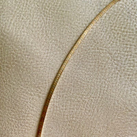 SLEEK! 18k gold tri-color vintage chevron pattern bracelet - 7 inch length