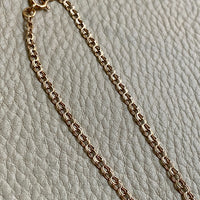Vintage Swedish Double-link necklace - Solid 18k gold - 18 inch length