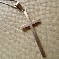 Swedish Vintage Cross Pendant with Silver Chain – 18.25 inch length