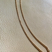 1968 Swedish Vintage Graduated curb necklace in 18k gold - 17.7 inch length