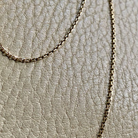 14k Gold Danish Vintage Slim Biker Link Chain Necklace - 18.25 inch length
