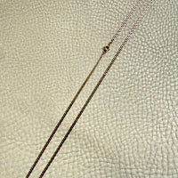 Vintage Swedish Pressed Curb Chain Necklace 18k Gold - 19.4 inch length