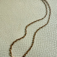Vintage Swedish 18k Gold Graduated Elongated Link Necklace – 16.5 Inch Length