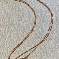 Swedish Antique Longuard Chain as Double Length Necklace in 18k gold - 21 inch length