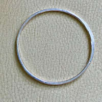 Hand Hammered Vintage Silver Bangle - Interior circumference 8.25 inches