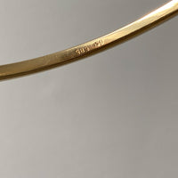 Vintage Scandinavian 14k solid gold bangle 1967-1973 - 8 inch interior circumference