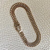 1956 Swedish vintage Herringbone bracelet in 18k gold - 7.8 inch length