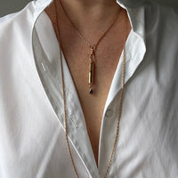 1907 Swedish Antique 18k Longuard Biker Link Necklace with Dog Clip - 49 inch length