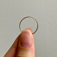 Scandinavian 18k gold ring with surface patterning- size 9