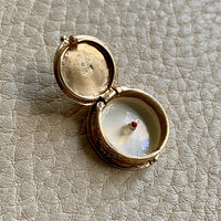 Vintage 14k Gold and Enamel Articulated Happy Birthday Cake - charm or pendant