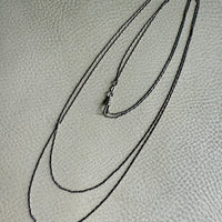 Early 1900s Antique PLATINUM Link Longuard Chain Necklace with Dog Clip - 31-62 inch length