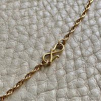 Vintage Spiral Link Chain Necklace in 18k Gold - 22.5 Inch Length