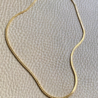 Vintage Omega Link Necklace in 18k Gold- Made in Trissino Italy, 1960s era - 16.5 inch length