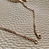 1971 Trombone link necklace in 18k gold - 24.5 inch length - Swedish vintage