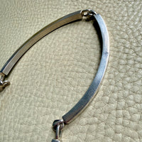 1970s era Vintage Sterling Silver Bar Link Choker Necklace by Franz Scheuerle Quinn – 14.5 inch interior circumference