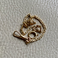 Swedish Vintage Watch Chain - bracelet or necklace extender in 18k gold - 9.25 inch length
