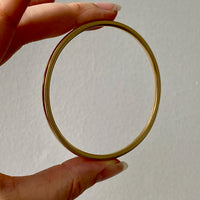 Vintage Scandinavian 14k solid gold bangle 1967-1973 - 8 inch interior circumference
