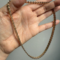 Exquisite 14k gold Wishbone link necklace by Jens Poul Asby - 16.2 inch length